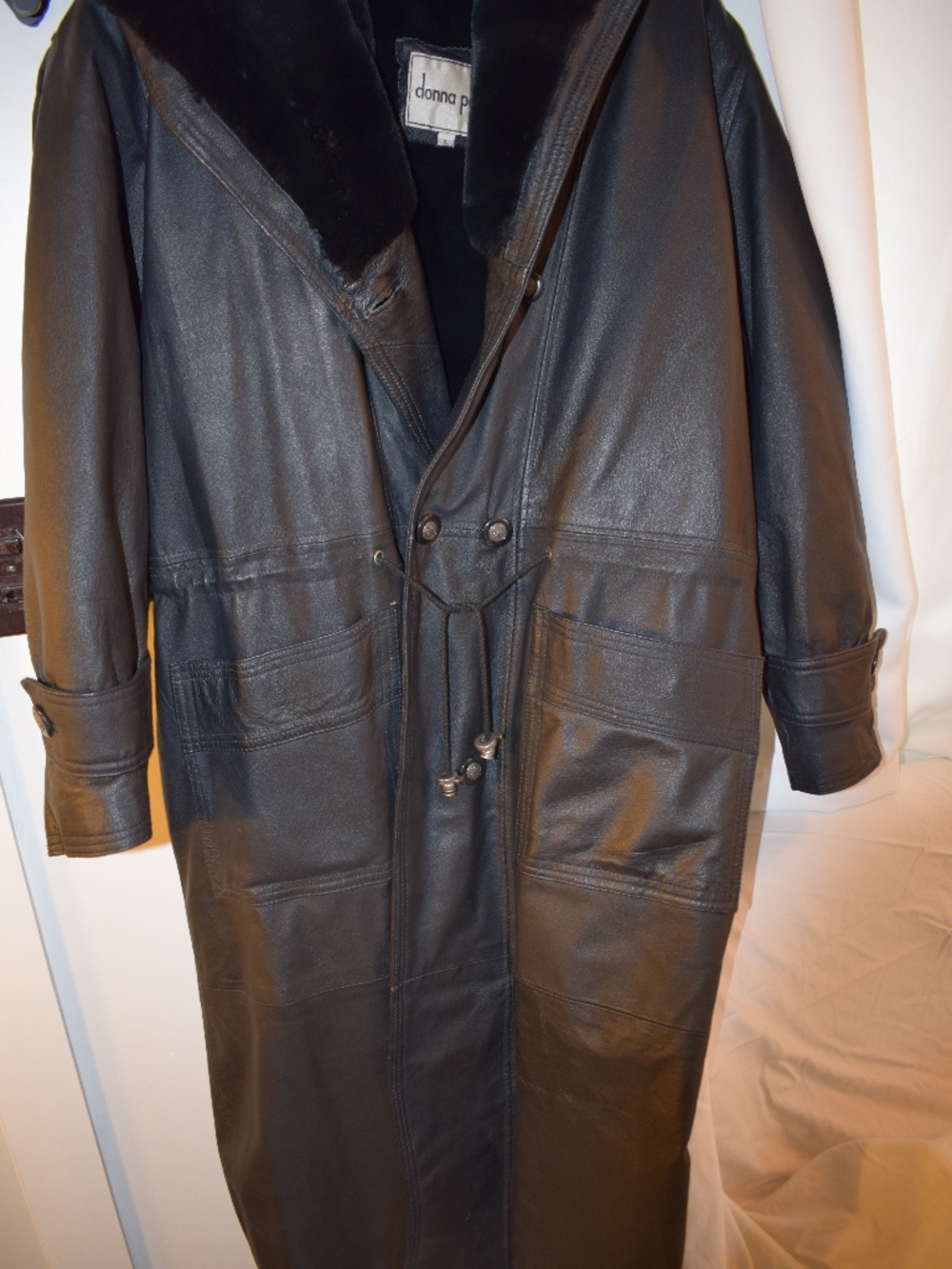 Real Leather Coat/Trench